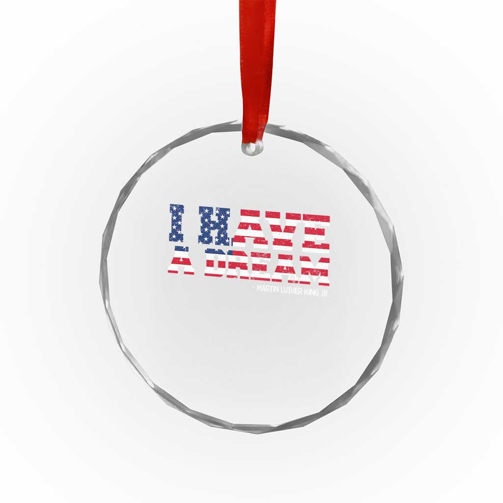 Martin Luther King Jr Crystal Glass Ornament Black History African American - Wonder Print Shop