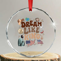 Martin Luther King Jr Crystal Glass Ornament Black History Melanin African American - Wonder Print Shop