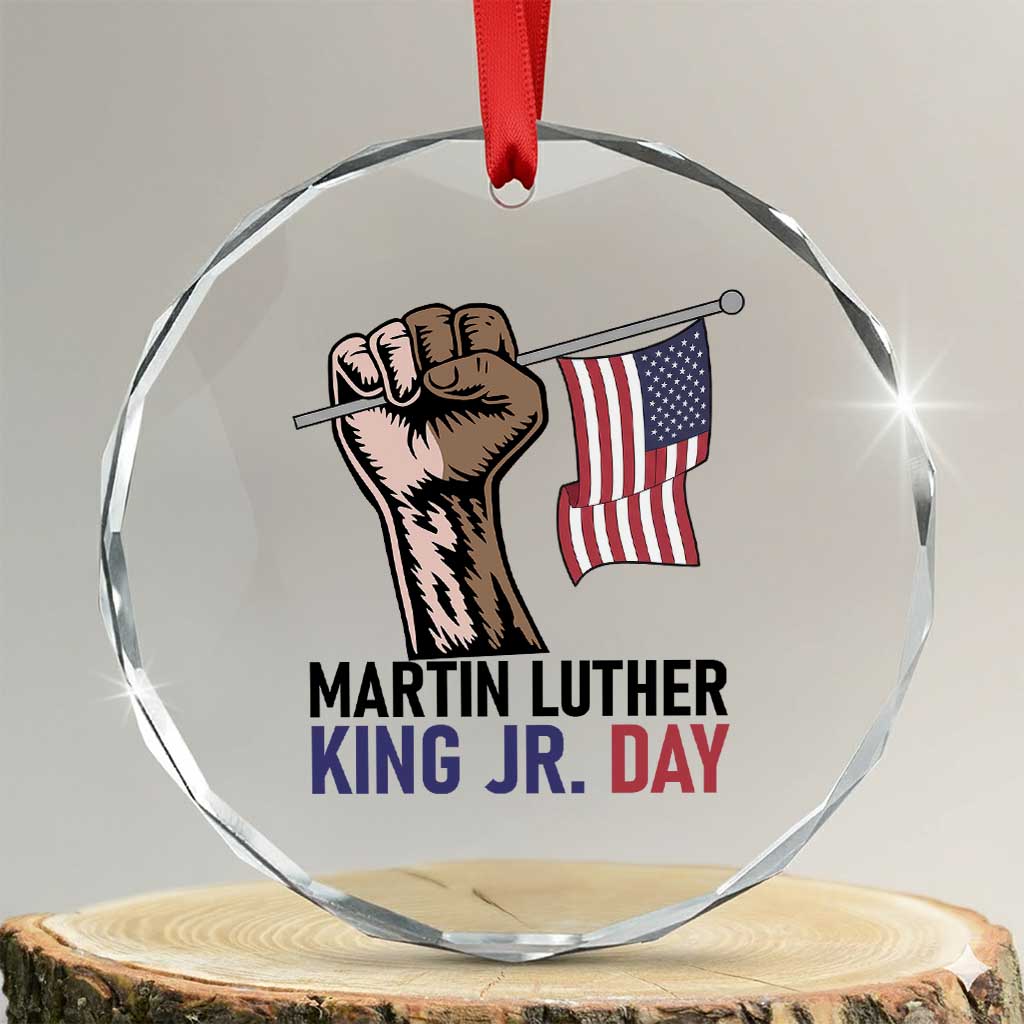Martin Luther King Jr Crystal Glass Ornament Black History Month - Wonder Print Shop