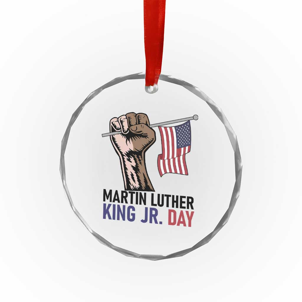 Martin Luther King Jr Crystal Glass Ornament Black History Month - Wonder Print Shop