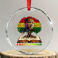 Martin Luther King Jr Crystal Glass Ornament Black History Month Melanin African - Wonder Print Shop