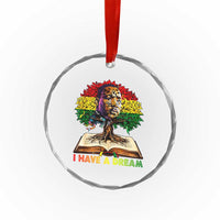 Martin Luther King Jr Crystal Glass Ornament Black History Month Melanin African - Wonder Print Shop