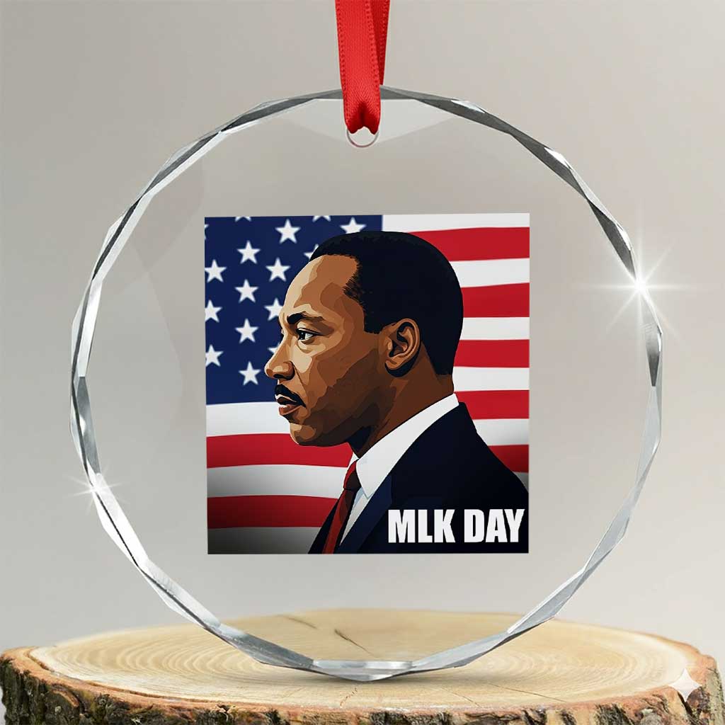 Martin Luther King Jr Crystal Glass Ornament Human Rights - Wonder Print Shop