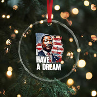 Martin Luther King Jr Crystal Glass Ornament I Have A Dream - Wonder Print Shop