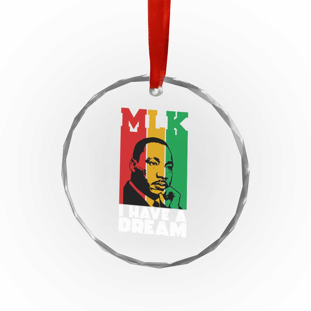 Martin Luther King Jr Crystal Glass Ornament I Have Dream MLK Quote - Wonder Print Shop