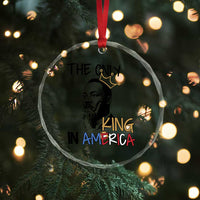 Martin Luther King Jr Crystal Glass Ornament The Only King An America - Wonder Print Shop