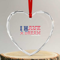 Martin Luther King Jr Heart Crystal Glass Ornament Black History African American - Wonder Print Shop