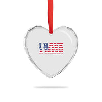 Martin Luther King Jr Heart Crystal Glass Ornament Black History African American - Wonder Print Shop