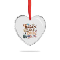 Martin Luther King Jr Heart Crystal Glass Ornament Black History Melanin African American - Wonder Print Shop