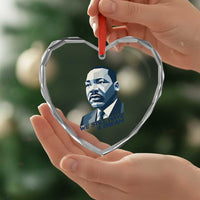 Martin Luther King Jr Heart Crystal Glass Ornament We Still Have A Dream - Wonder Print Shop