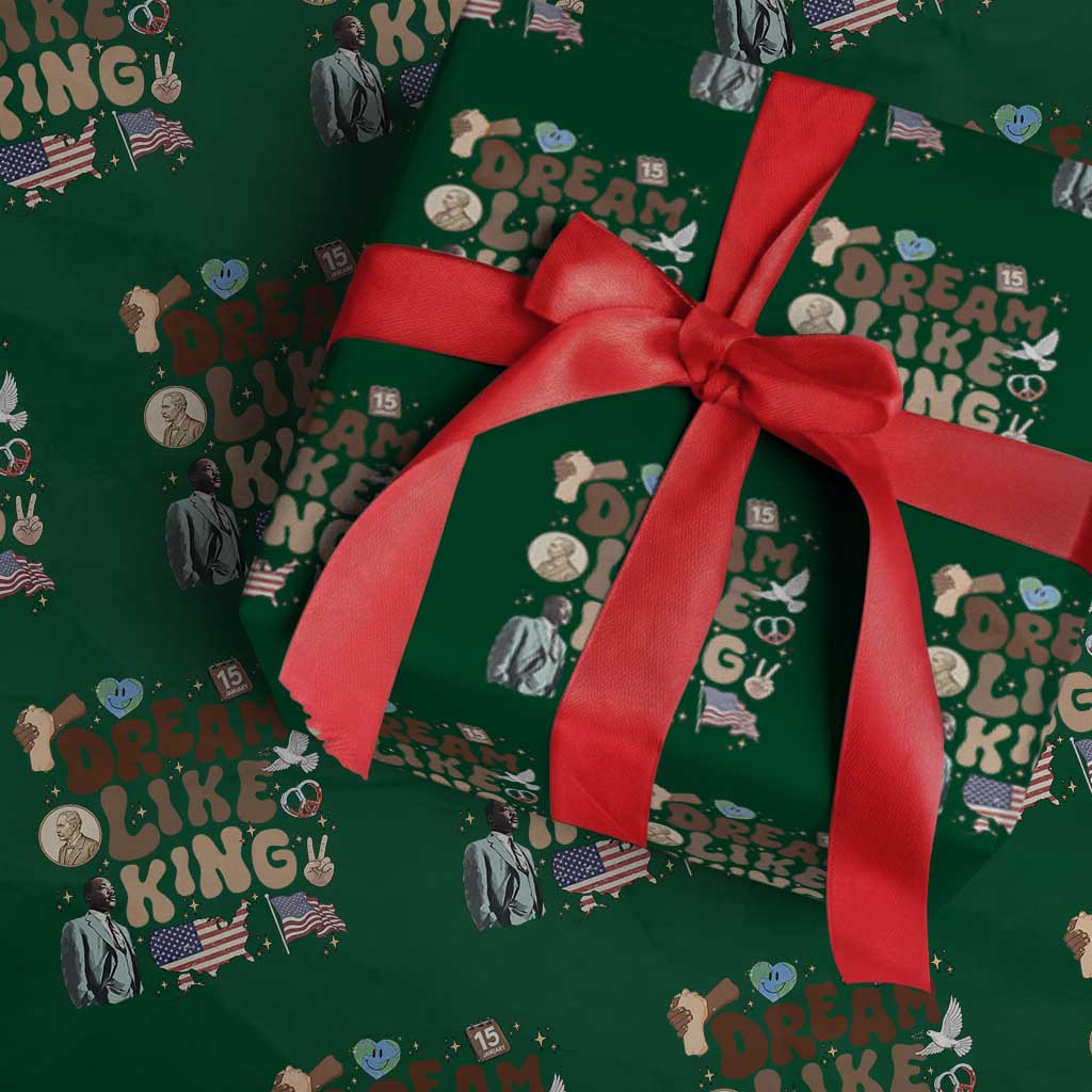 Martin Luther King Jr Wrapping Paper Roll Black History Melanin African American - Wonder Print Shop