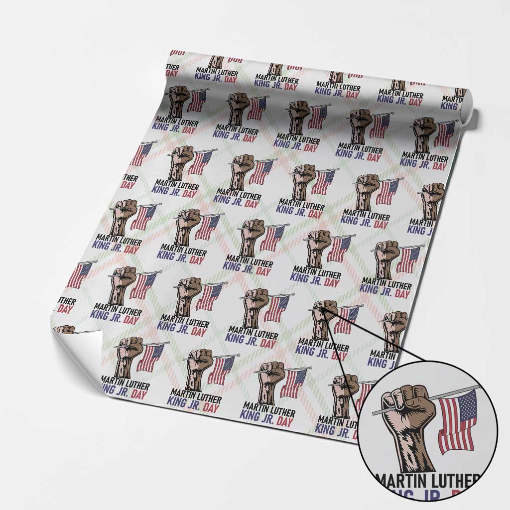 Martin Luther King Jr Wrapping Paper Roll Black History Month - Wonder Print Shop
