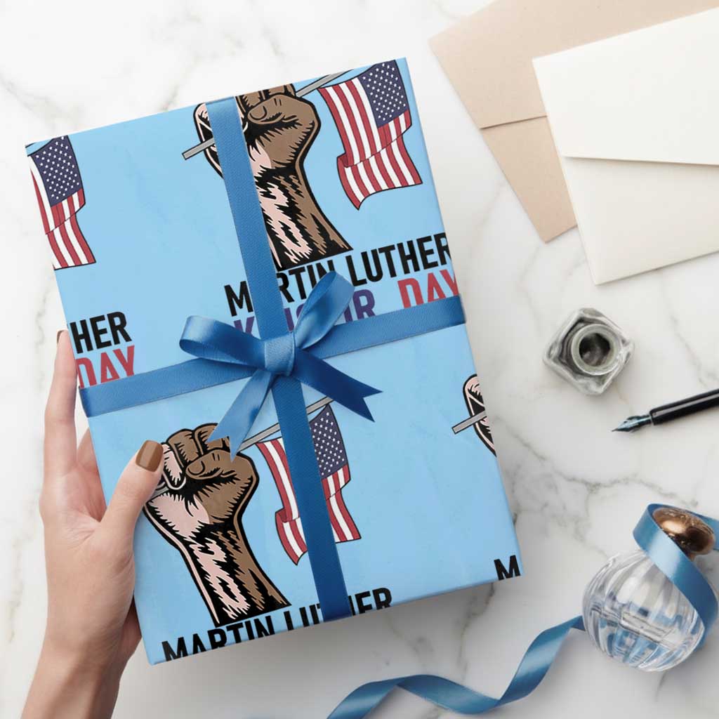 Martin Luther King Jr Wrapping Paper Roll Black History Month - Wonder Print Shop