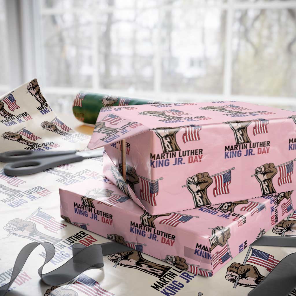 Martin Luther King Jr Wrapping Paper Roll Black History Month - Wonder Print Shop