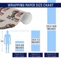 Martin Luther King Jr Wrapping Paper Roll Black History Month - Wonder Print Shop