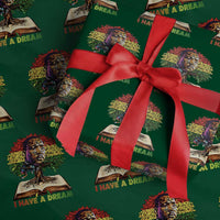 Martin Luther King Jr Wrapping Paper Roll Black History Month Melanin African - Wonder Print Shop