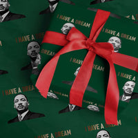 Martin Luther King Jr Wrapping Paper Roll I Have a Dream Cool Melanin Black History - Wonder Print Shop