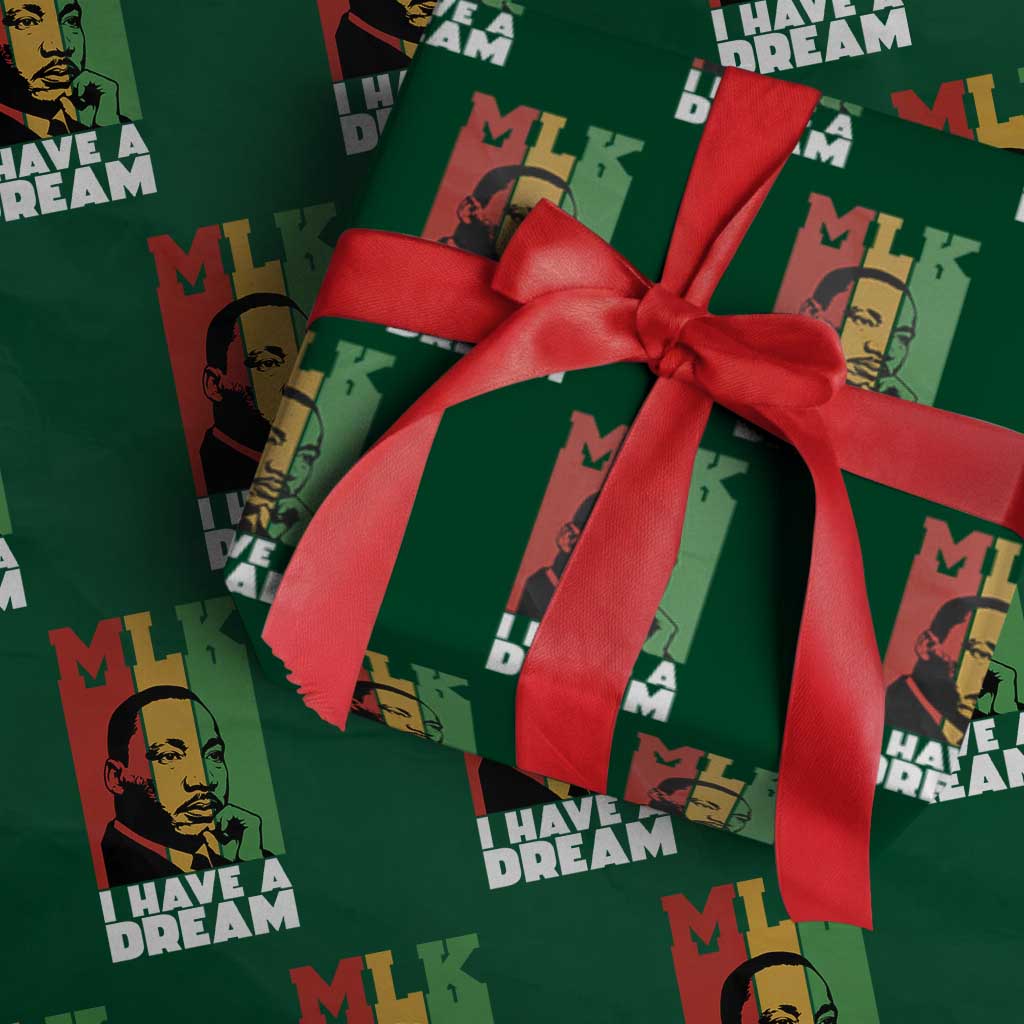 Martin Luther King Jr Wrapping Paper Roll I Have Dream MLK Quote - Wonder Print Shop