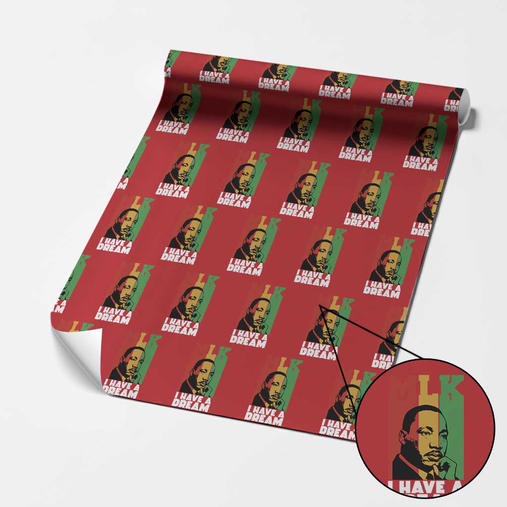 Martin Luther King Jr Wrapping Paper Roll I Have Dream MLK Quote - Wonder Print Shop