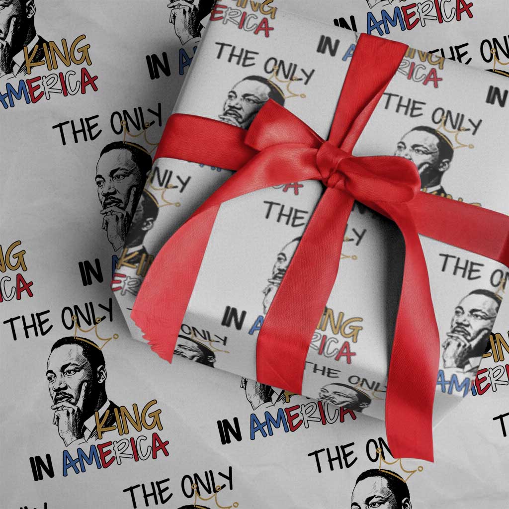 Martin Luther King Jr Wrapping Paper Roll The Only King An America - Wonder Print Shop