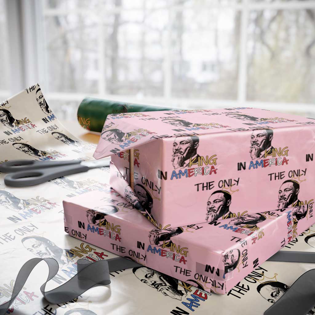 Martin Luther King Jr Wrapping Paper Roll The Only King An America - Wonder Print Shop