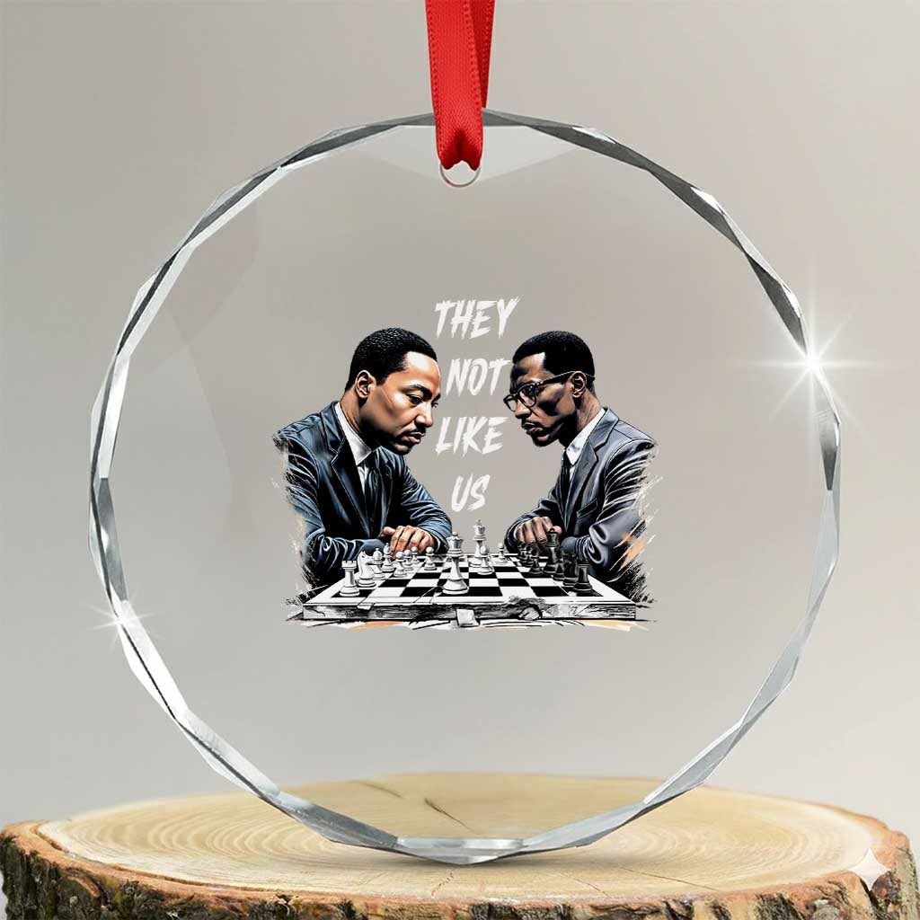 Martin Luther King Malcolm X Crystal Glass Ornament They Not Like Us Black Leaders - Wonder Print Shop