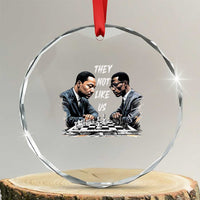 Martin Luther King Malcolm X Crystal Glass Ornament They Not Like Us Black Leaders - Wonder Print Shop