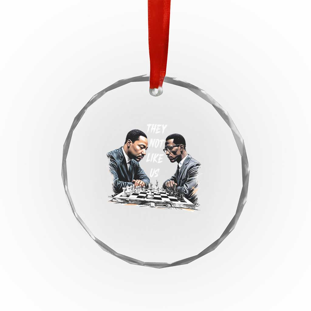 Martin Luther King Malcolm X Crystal Glass Ornament They Not Like Us Black Leaders - Wonder Print Shop