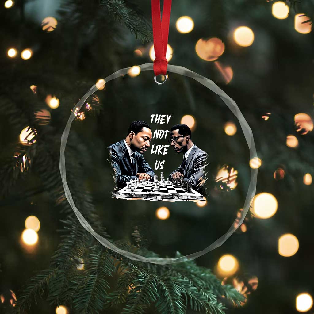 Martin Luther King Malcolm X Crystal Glass Ornament They Not Like Us Black Leaders - Wonder Print Shop