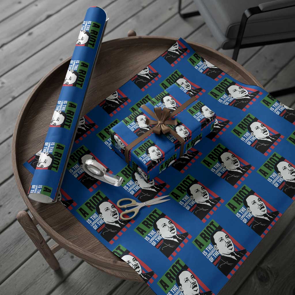 Martin Luther King MLK Wrapping Paper Roll A Riot Is The Language Of The Unheard Civil Rights