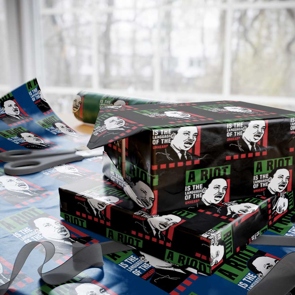 Martin Luther King MLK Wrapping Paper Roll A Riot Is The Language Of The Unheard Civil Rights