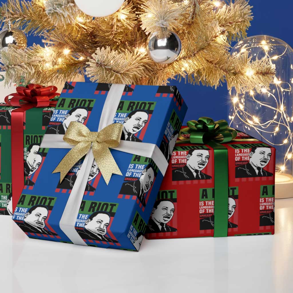 Martin Luther King MLK Wrapping Paper Roll A Riot Is The Language Of The Unheard Civil Rights