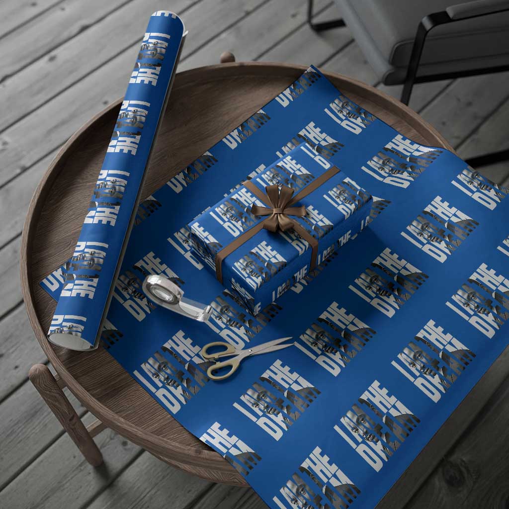 Martin Luther King MLK Day Wrapping Paper Roll I Am The Dream Black King Power Black History Month - Wonder Print Shop