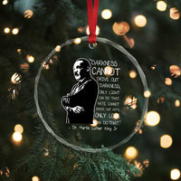 Martin Luther King Quote Crystal Glass Ornament Darkness Cannot Drive Out Darkness Black History Month
