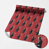 Martin Luther King Quote Wrapping Paper Roll Darkness Cannot Drive Out Darkness Black History Month