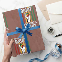Martin Luther King Quote Wrapping Paper Roll The Time Is Always Right To Do What Is Right Hand Fist