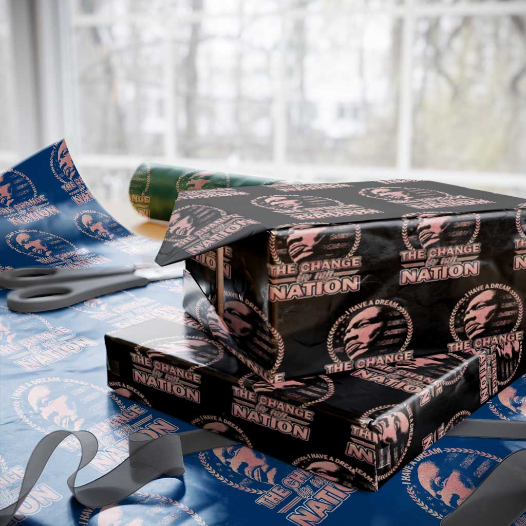 Martin Luther King Wrapping Paper Roll Retro Black History Month Civil Rights - Wonder Print Shop