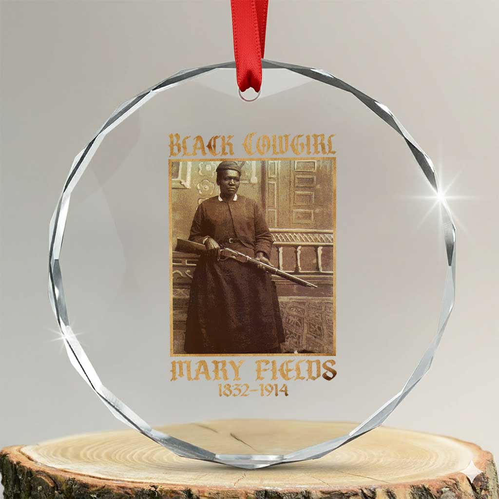 Mary Fields Black Cowgirl Crystal Glass Ornament Vintage African American Western Black History - Wonder Print Shop