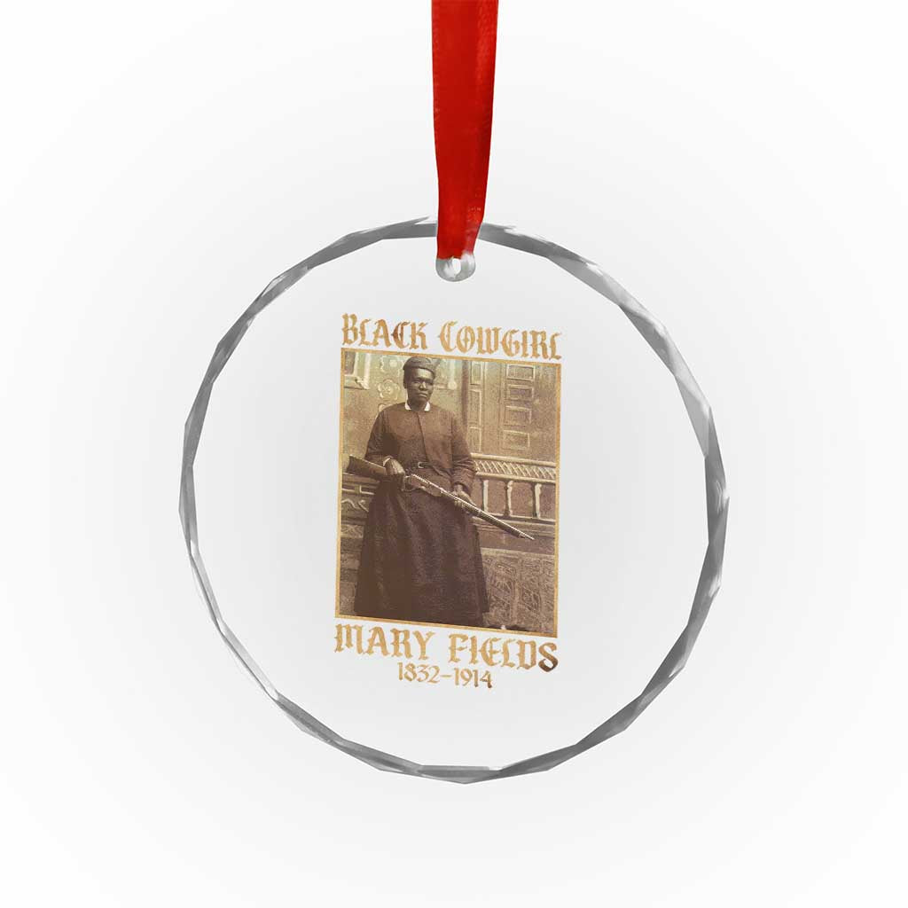 Mary Fields Black Cowgirl Crystal Glass Ornament Vintage African American Western Black History - Wonder Print Shop