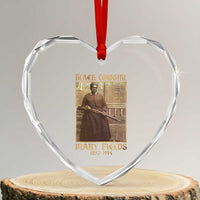 Mary Fields Black Cowgirl Heart Crystal Glass Ornament Vintage African American Western Black History - Wonder Print Shop