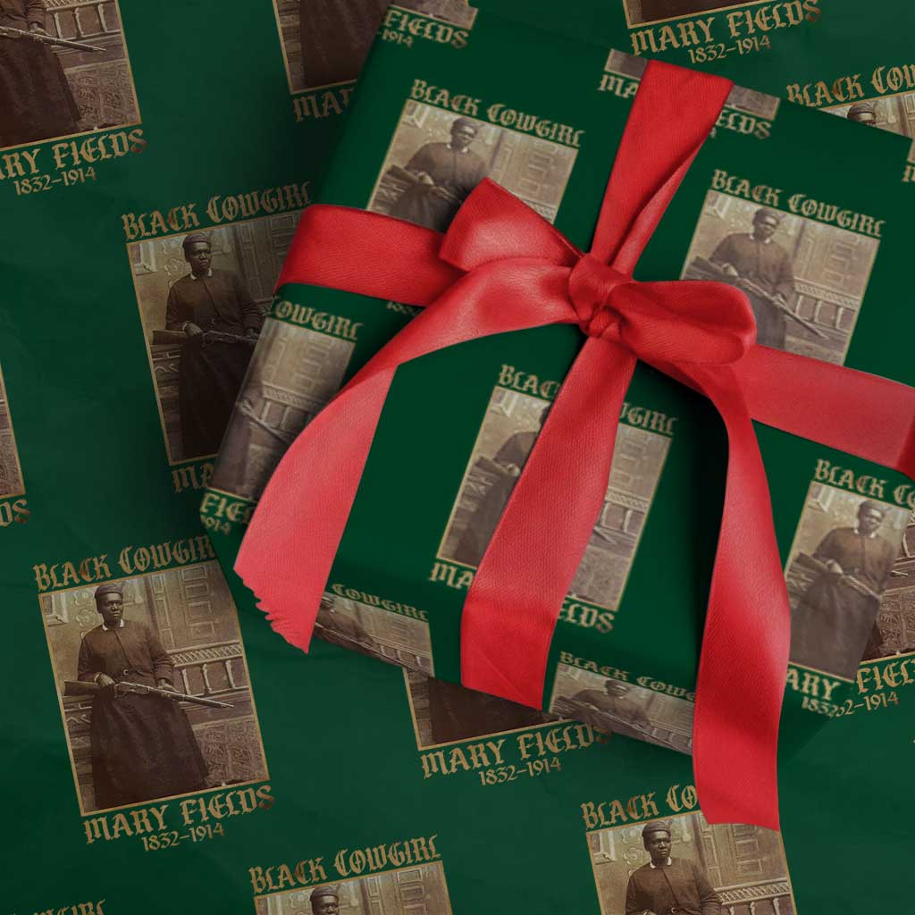 Mary Fields Black Cowgirl Wrapping Paper Roll Vintage African American Western Black History - Wonder Print Shop