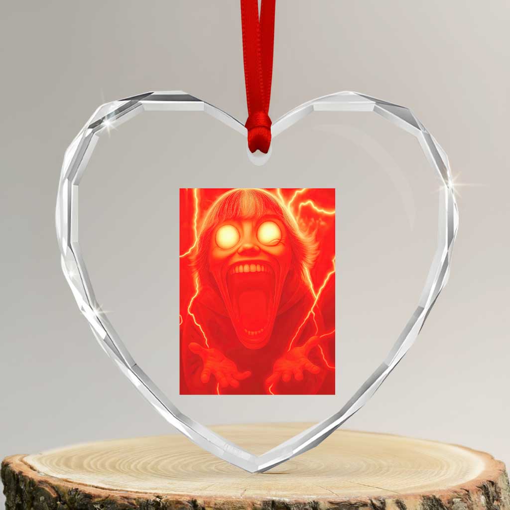 Mason 67 Devil Edit Graphic Heart Crystal Glass Ornament Viral 6 7 Possession Six Seven Meme - Wonder Print Shop