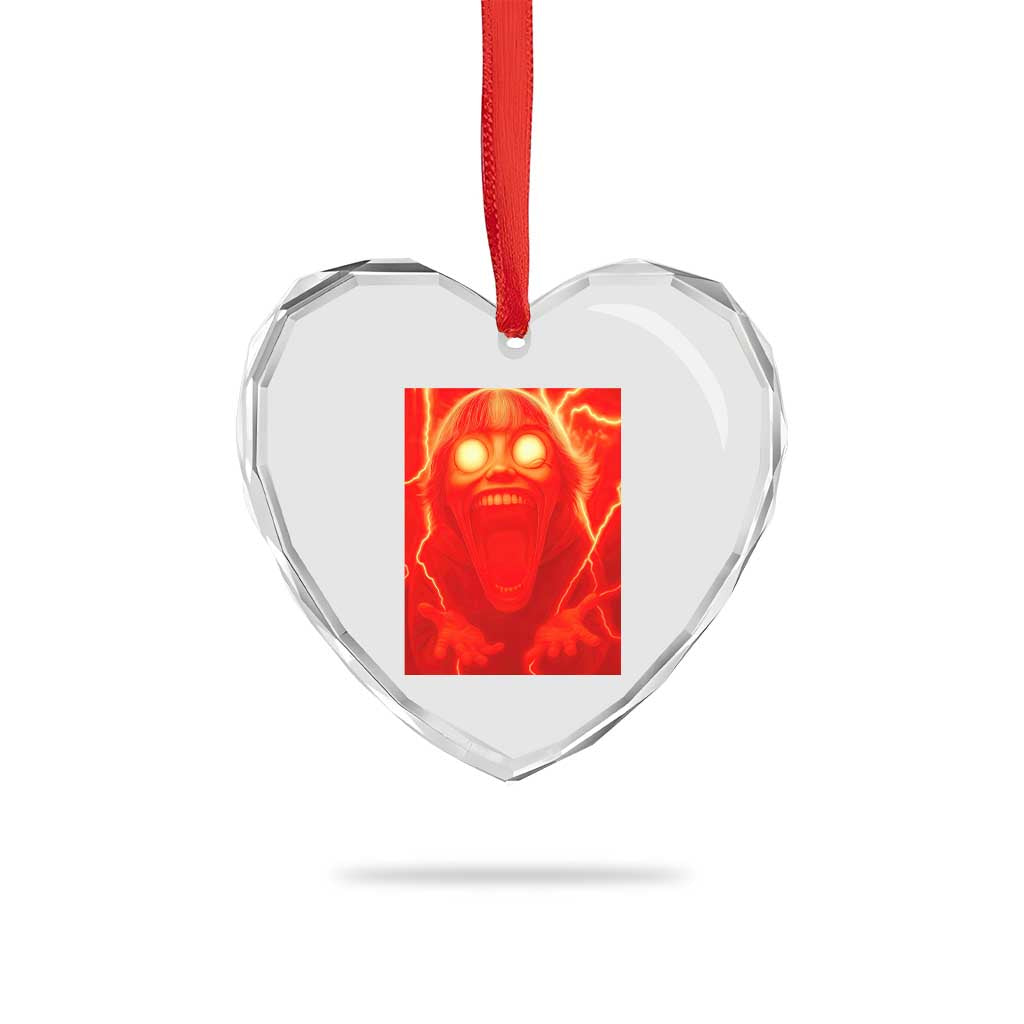 Mason 67 Devil Edit Graphic Heart Crystal Glass Ornament Viral 6 7 Possession Six Seven Meme - Wonder Print Shop