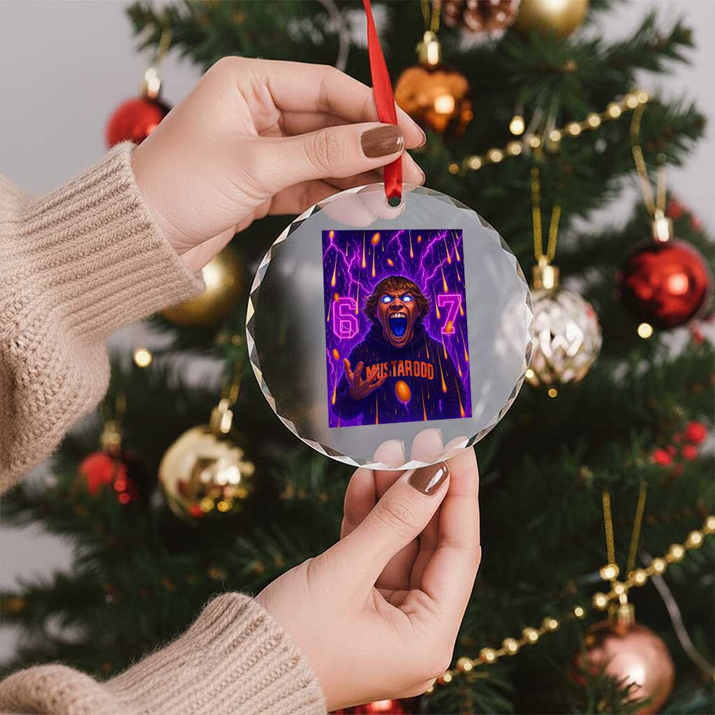 Mason 67 Meme Graphic Crystal Glass Ornament Glowing Eyes Devil Edit 6 7 Viral Six Seven Scream - Wonder Print Shop