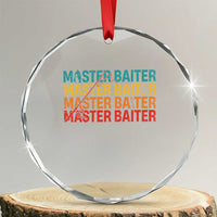 Master Baiter Crystal Glass Ornament Retro Bass Fishing Funny Fish Fisherman TS10