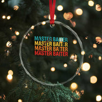 Master Baiter Crystal Glass Ornament Retro Bass Fishing Funny Fish Fisherman TS10