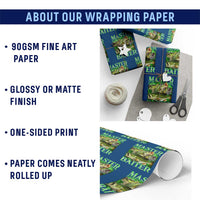 Master Baiter Wrapping Paper Roll Funny Bass Fishing Fisher Bootleg Graphic - Wonder Print Shop