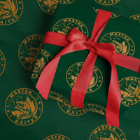 Master Baiter Wrapping Paper Roll Retro Bass Fishing Funny Fisher Fish Fisherman - Wonder Print Shop