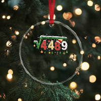 Math 67 Meme Funny Six Seven Funny Christmas Crystal Glass Ornament Funny Math Teacher Teen Slang Boys Kids Xmas Pajamas - Wonder Print Shop