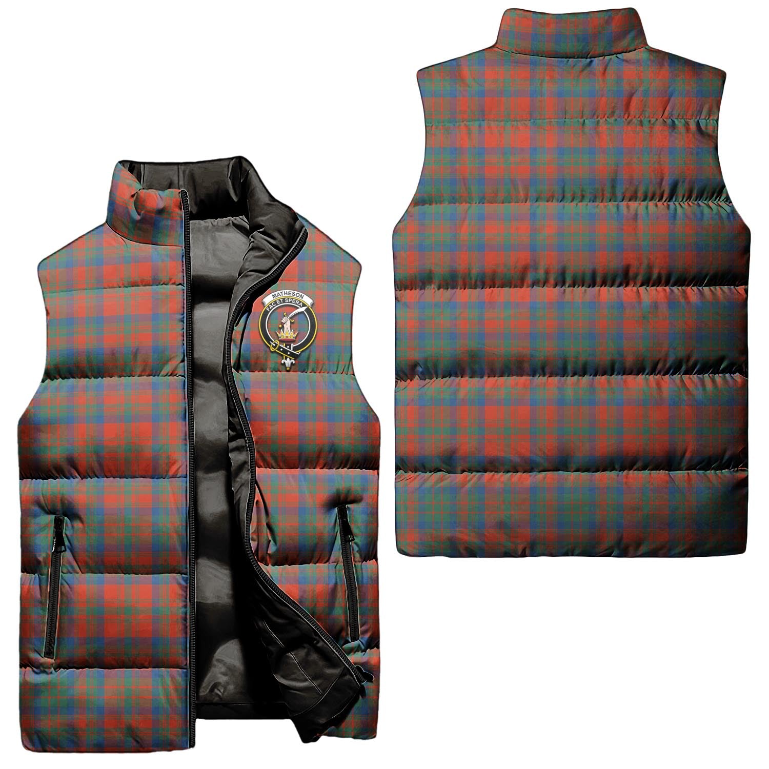matheson-ancient-clan-puffer-vest-family-crest-plaid-sleeveless-down-jacket